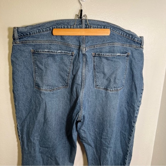Old Navy High-Rise Slouchy Straight Jean Medium Wash 24 - Picture 8 of 13